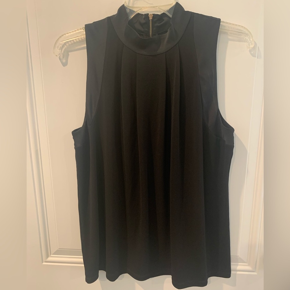 Ann Taylor Black Sleeveless Blouse